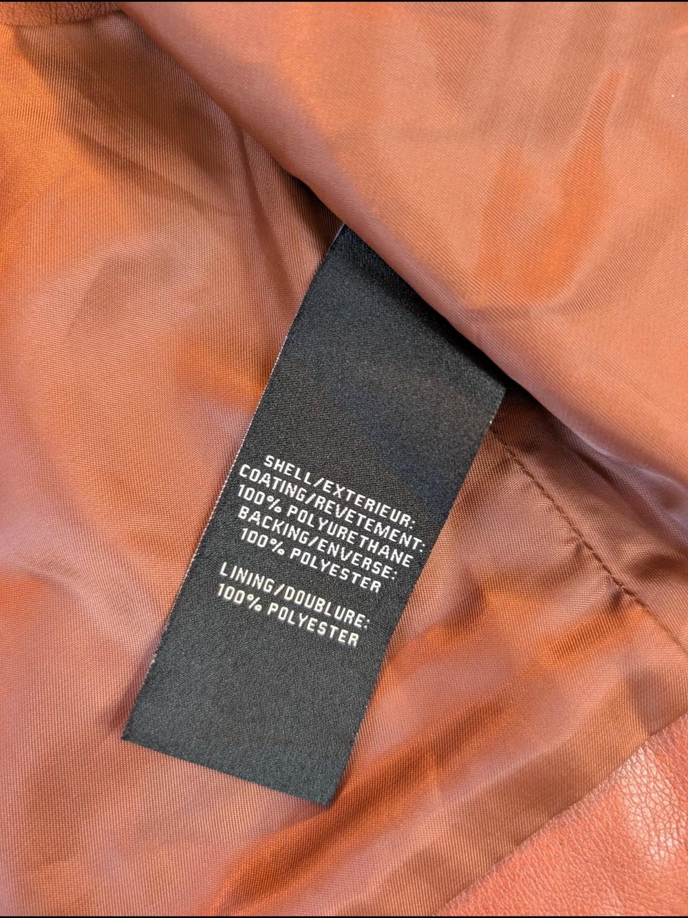 7 For All Mankind Chestnut Faux Leather Vest Size M - Picture 5 of 9
